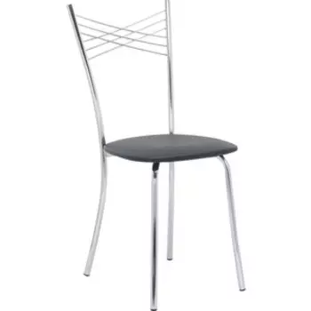 Стул Leset Рейн хром, экокожа черная