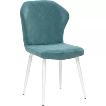 Стул Leset Шейл, металл белый, велюр Ultra mint