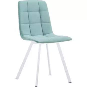 Стул Leset Скай профиль металл белый/велюр ultra mint ментол
