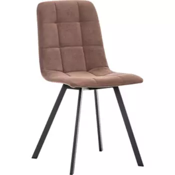 Стул Leset Скай профиль металл черный/велюр ultra chokolate шоколад
