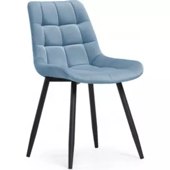 Стул на металлокаркасе Notta Челси К голубой / черный (538417)