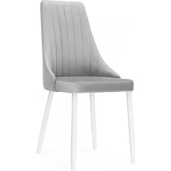 Стул на металлокаркасе Notta Кора светло-серый / белый (517126)