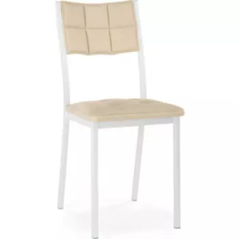 Стул на металлокаркасе Woodville Бекал кожзам d1 / белый (587518)