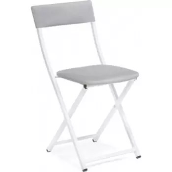 Стул на металлокаркасе Woodville Elevis светло-серый / белый (587875)
