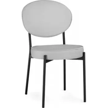 Стул на металлокаркасе Woodville Ройс серый / черный (584279)