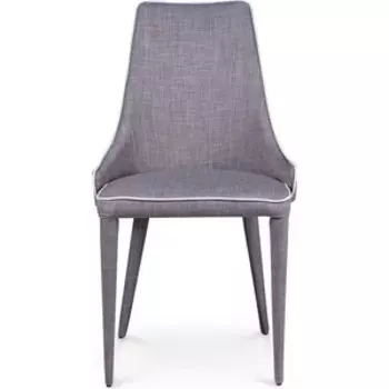 Стул NORDEN Конти серый/белый кант