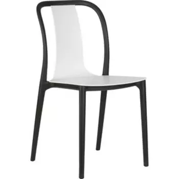 Стул обеденный Dobrin ADAM LMZL-PP669 черный/белый