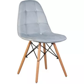 Стул обеденный Dobrin BENNET LMZL-301 ножки светлый бук, пудрово-голубой велюр (HLR-15)