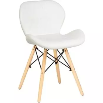 Стул обеденный Dobrin BUTTERFLY LMZL-302 ножки светлый бук, цвет сиденья белый