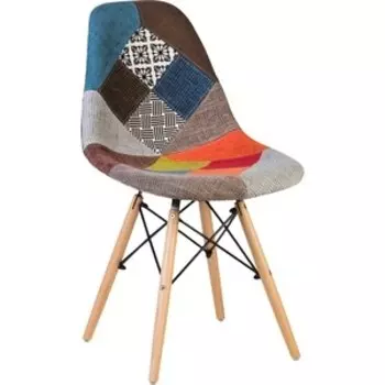 Стул обеденный Dobrin DSW LMZL-PP638 ножки светлый бук, цвет мозаика