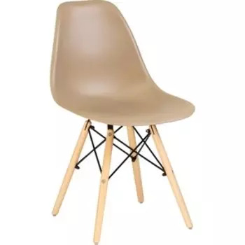 Стул обеденный Dobrin DSW LMZL-PP638 ножки светлый бук, цвет бежевый (GR-03)