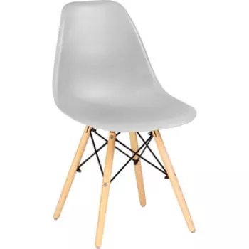 Стул обеденный Dobrin DSW LMZL-PP638 ножки светлый бук, цвет светло-серый (GR-01)