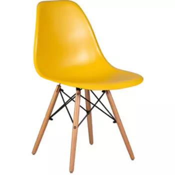 Стул обеденный Dobrin DSW LMZL-PP638 ножки светлый бук, цвет горчичный (Y-03)