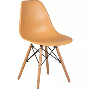 Стул обеденный Dobrin DSW LMZL-PP638 ножки светлый бук, цвет персиковый (NX-Y-06)