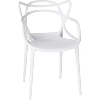 Стул обеденный Dobrin MASTERS LMZL-PP601 белый (W-02)