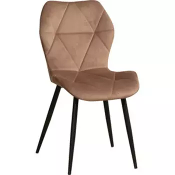 Стул ОЛМЕКО Дора велюр тенерифе корица/металл черный