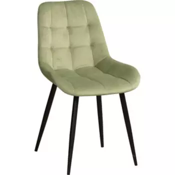 Стул ОЛМЕКО Кварта велюр тенерифе нефрит/металл черный