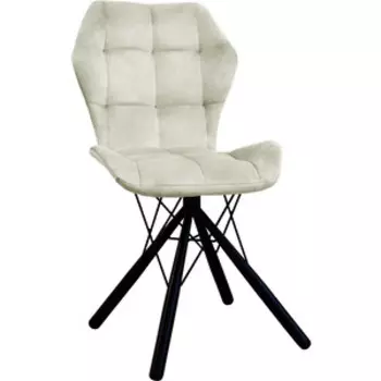 Стул Планета про Бабочка паутинка, бежевый, черные ножки (13090452)