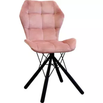 Стул Планета про Бабочка паутинка, пудровый, черные ножки (13090454)