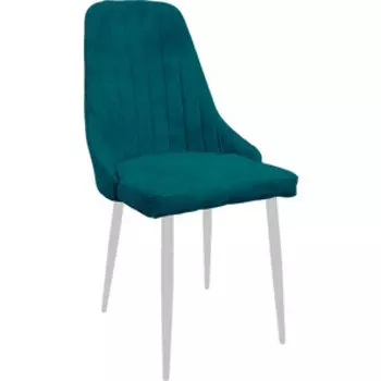 Стул Планета про Милан, аквамарин, белые ножки (13020151)