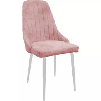 Стул Планета про Милан, пудровый, белые ножки (13020154)