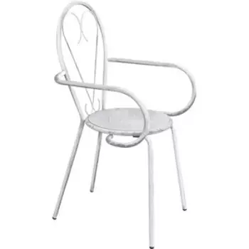 Стул Sheffilton SHT-S51 белый/серебро патина