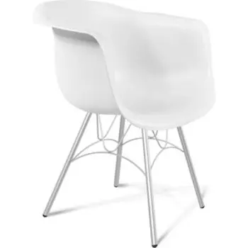 Стул Sheffilton SHT-ST31/S100 белый/хром лак