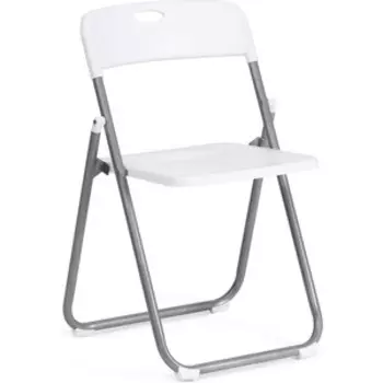 Стул складной TetChair Folder (mod 3017H) каркас: металл, сиденье/спинка: пластик 49x46,5x73,5 см white (белый) / grey (серый)