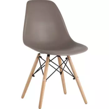 Стул Stool Group Eames темно-серый/деревянные ножки 8056PP Warm grey