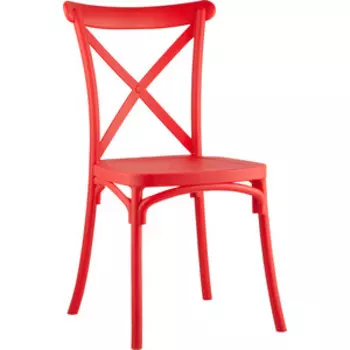 Стул Stool Group Кроссбэк пластиковый красный