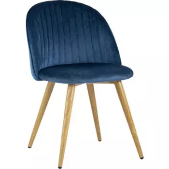 Стул Stool Group Лион страйпс велюр голубой