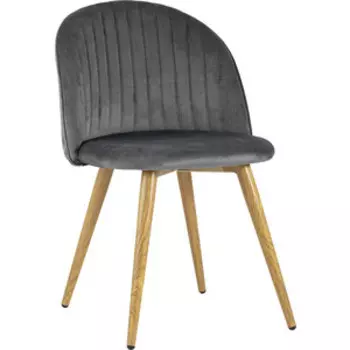 Стул Stool Group Лион страйпс велюр серый