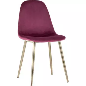 Стул Stool Group Валенсия велюр бордо золотые ножки