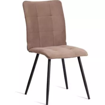 Стул TetChair Bari, разборный, ткань велюр, 46х55х89, бежевый/черный, (Porsche 5) (21655)