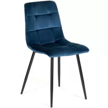 Стул TetChair Chilly (mod. 7094) металл/вельвет синий/черный G062-48