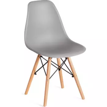 Стул TetChair Cindy (Eames) (mod 1801) дерево бук/металл/сиденье пластик 45x51x82 см White (белый)