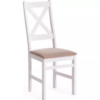 Стул TetChair Crossman 100x41x40 white ткань бежевая (Ford William 7)