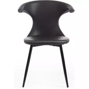 Стул TetChair Flair (mod. 9020) экокожа/металл серый 22/черный