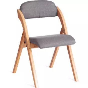 Стул TetChair Frutto (mod 05) дерево, серый хлопок 46,5x60x77 см Grey (серый) А 13/натуральный