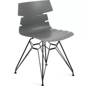 Стул TetChair Hansen (mod. 622N) пластик/металл серый/черный