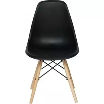 Стул TetChair Secret De Maison Cindy (Eames) (mod. 001) дерево натуральный, металл черный, сиденье black