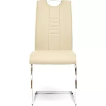 Стул TetChair STERN (mod.1314) ножки хром, сиденье и спинка пепельно-коричневый/белый