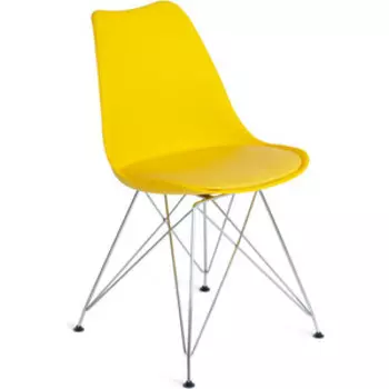 Стул TetChair Tulip iro chair(mod.EC-123) металл/пластик 54,5x48x83,5 желтый
