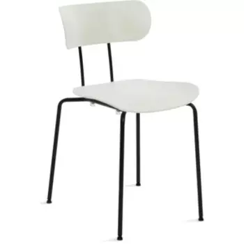 Стул TetChair Van hallen (mod. 1534-45) пластик/металл белый/черный