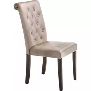 Стул Woodville Amelia dark walnut/fabric beige