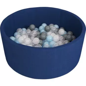 Сухой бассейн Romana Airpool ДМФ-МК-02.53.01 (тёмно-синий с серыми шариками)