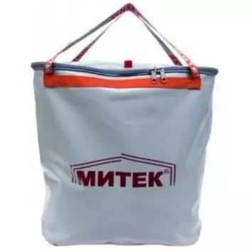 Сумка рыболовная Митек с крышкой, овал 50х20х50 (серый)