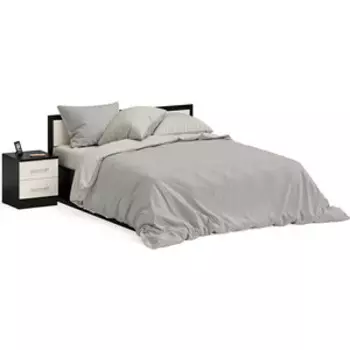 Кровать СВК Фиеста 160х200 с тумбой, венге/дуб лоредо (1022323)