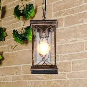 Светильник Elektrostandard Уличный подвесной Spica H черное золото GL 1026H 4690389150159