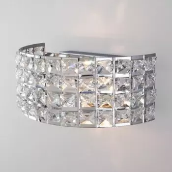 Светильник Eurosvet Настенный Kira 10115/2 хром/прозрачный хрусталь Strotskis